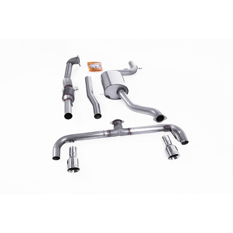 Milltek 3″ Race System Turbo Back Exhaust  – VW MK6 GTI