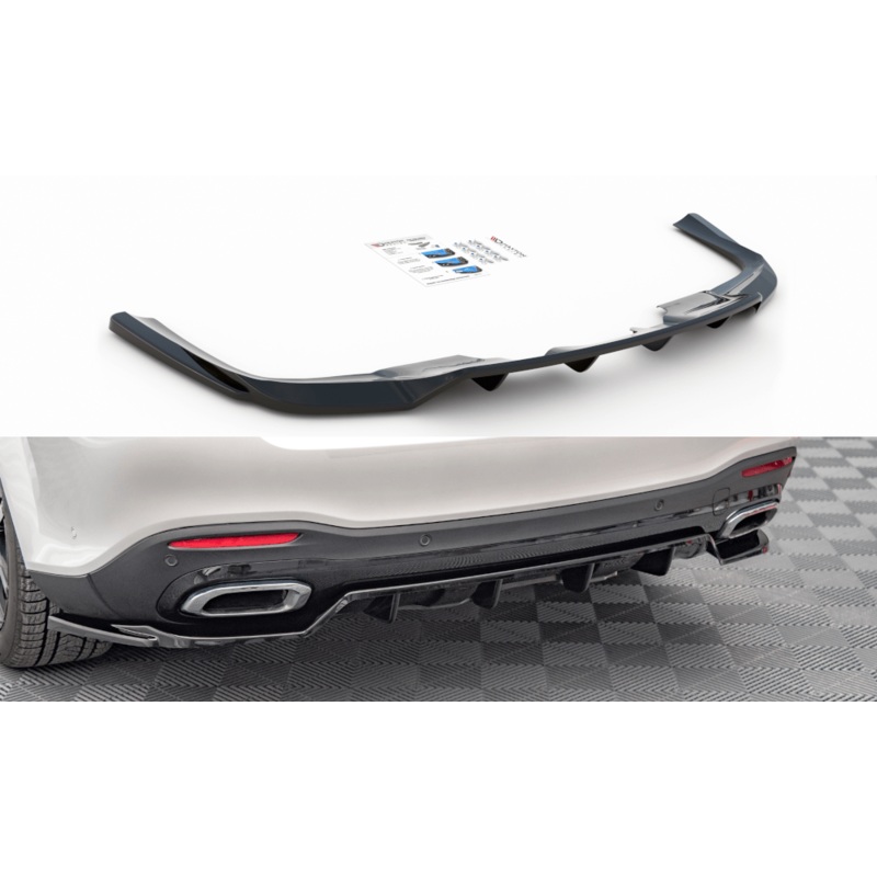 Maxton Design Central Rear Splitter (With Vertical Bars) – Mercedes / GLS AMG-Line X167