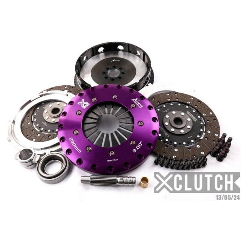 XClutch 91-98 Nissan 180SX S13 2.0L 9in Twin Solid Organic Clutch Kit