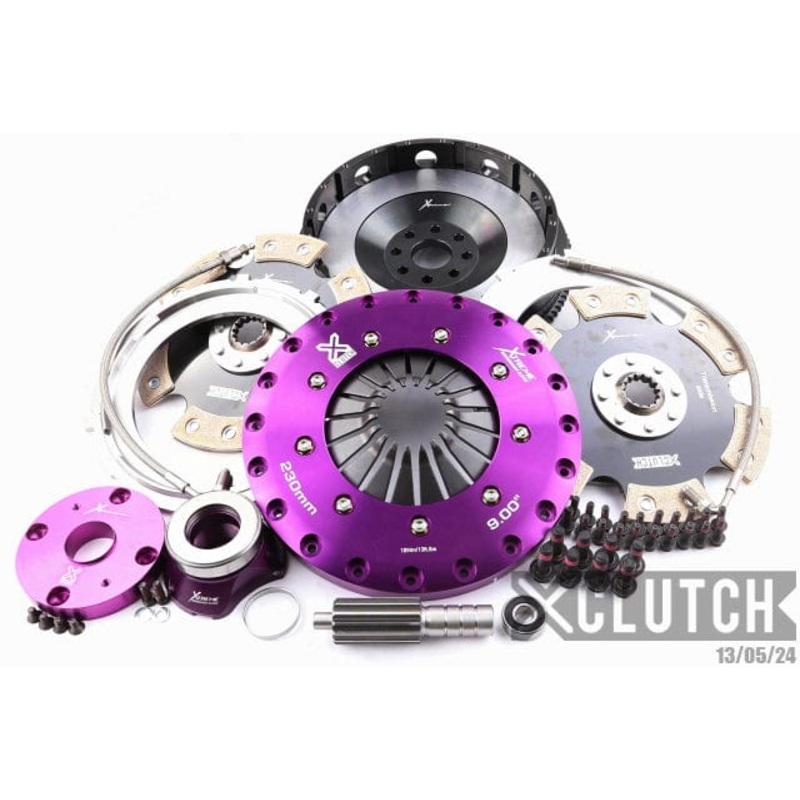 XClutch 93-95 Toyota Supra Twin Turbo 3.0L 9in Twin Solid Ceramic Clutch Kit (Clutch Slave Cylinder Included)