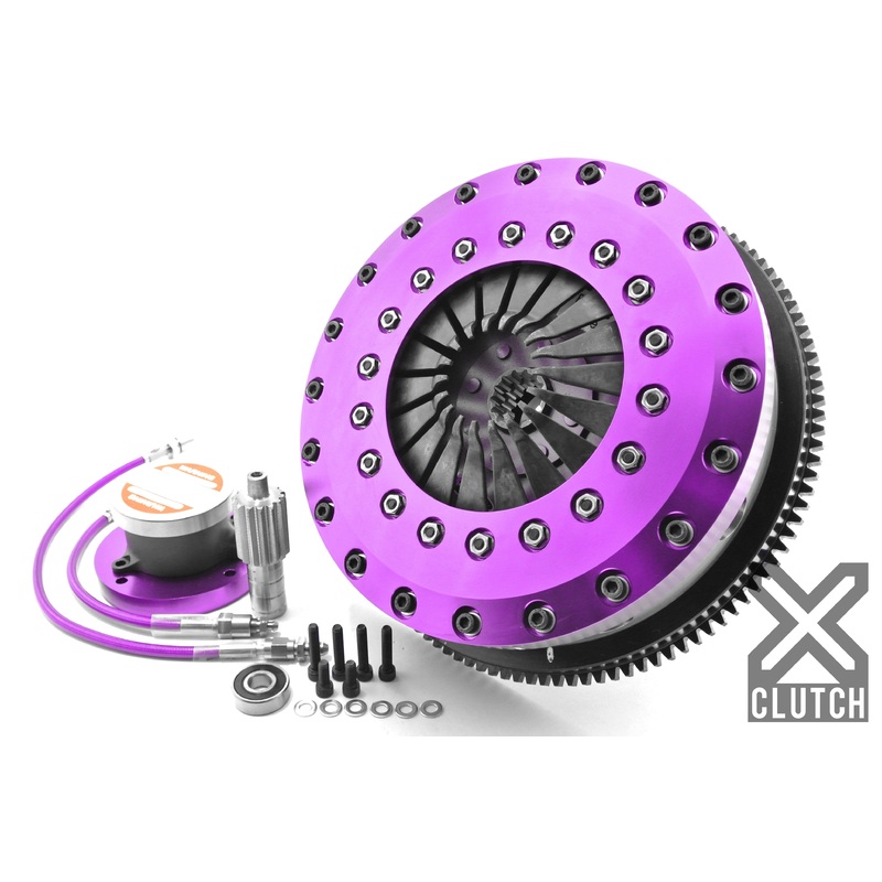 XClutch 93-95 Toyota Supra Twin Turbo 3.0L 9in Twin Solid Organic Clutch Kit (Clutch Slave Cylinder Included)