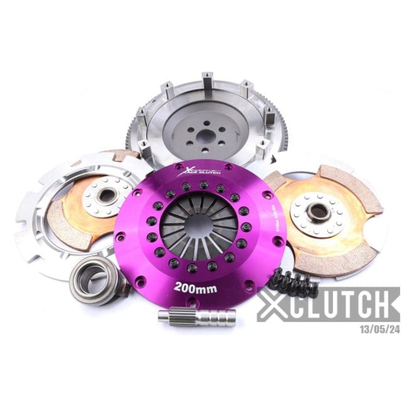 XClutch 89-94 Mazda 323 1.8L 8in Twin Solid Ceramic Clutch Kit