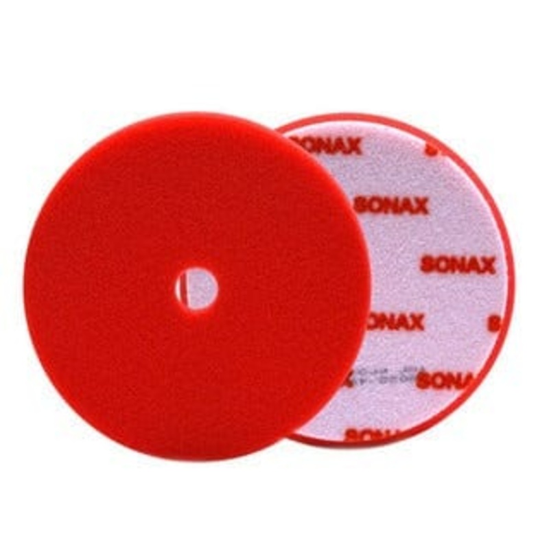 SONAX Red Hard Cutting/Polishing Pad (6.5 inches / 165 mm)