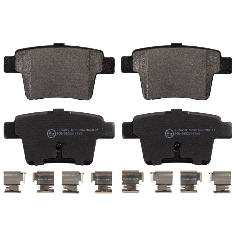 Brake Pad Set with Fastening Material – Ford