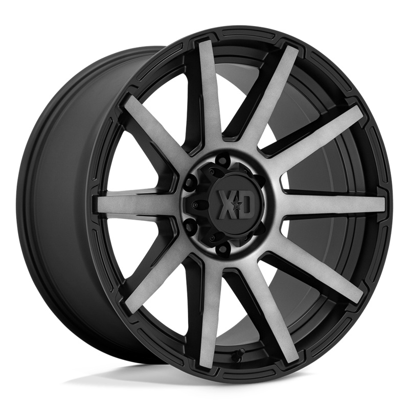 XD Wheels XD847 Outbreak 20″ 8×165.1 Satin Black With Gray Tint