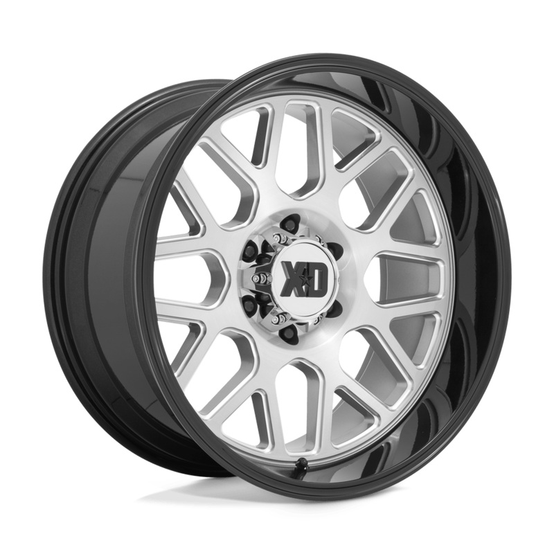 XD Wheels XD849 Grenade II 20″ 5×127 Brushed Milled With Gloss Black Lip