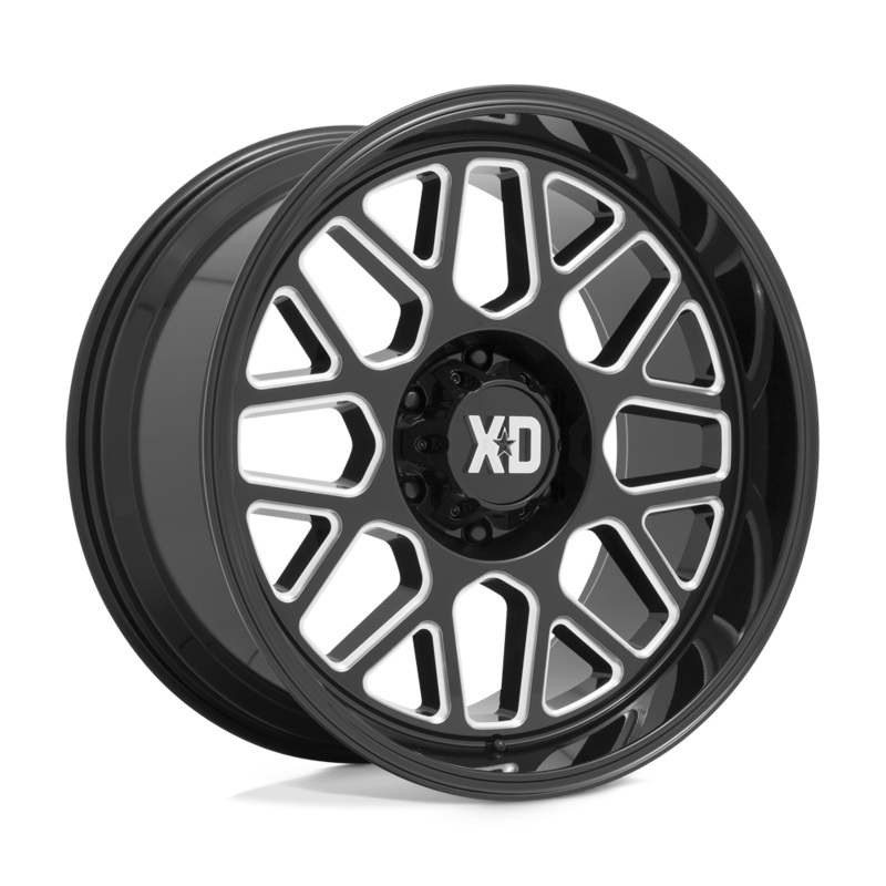 XD Wheels XD849 Grenade II 20″ 5×127 Gloss Black Milled