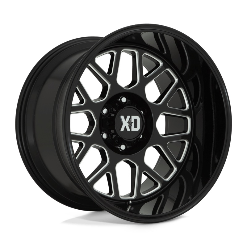 XD Wheels XD849 Grenade II 20″ 6×139.7 Gloss Black Milled