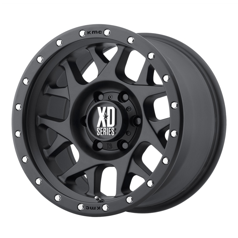 XD Wheels XD127 Bully 16″ 5×112 Satin Black With Reinforcing Ring