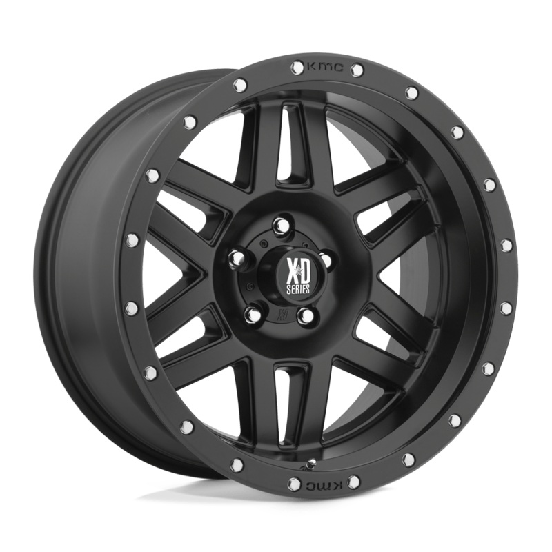 XD Wheels XD128 Machete 16″ 8×165.1 Satin Black With Reinforcing Ring