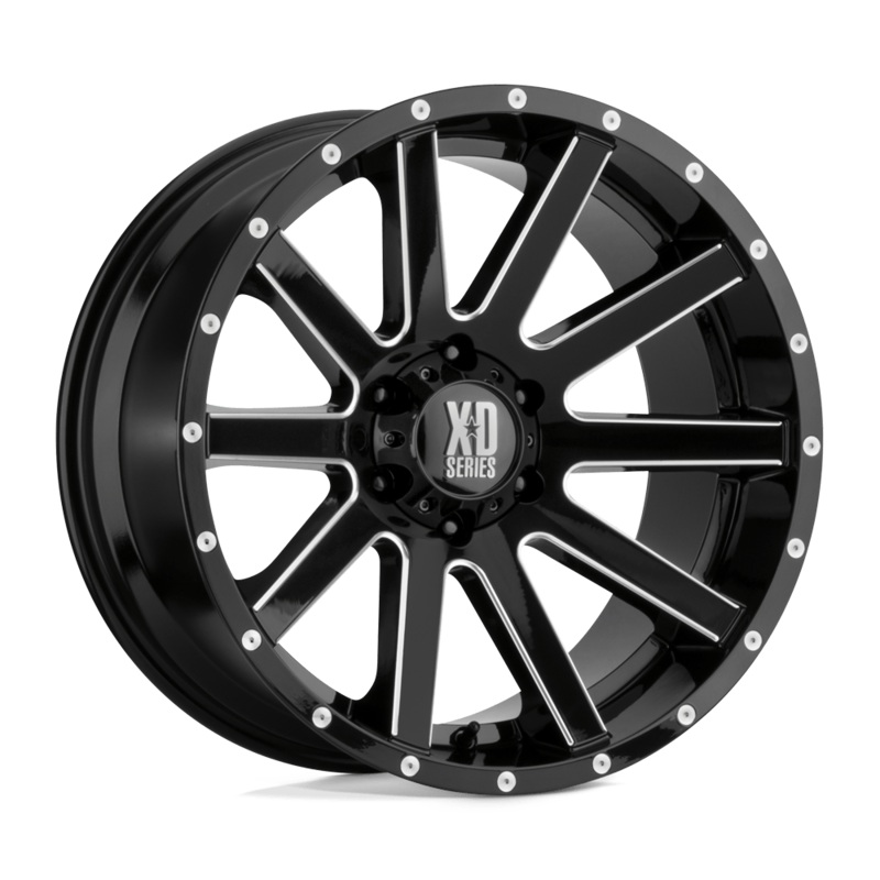 XD Wheels XD818 Heist 20″ 5×139.7 Gloss Black Milled