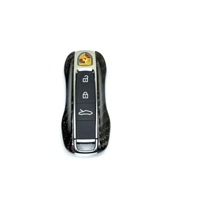 AutoTecknic Dry Carbon Key Remote Trim – Porsche Taycan | Panamera 17-Up | Cayenne 18-Up (G2)