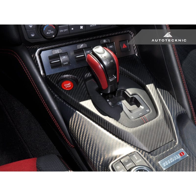 AutoTecknic Dry Carbon Shift Console Cover – Nissan R35 GTR 2017-Up