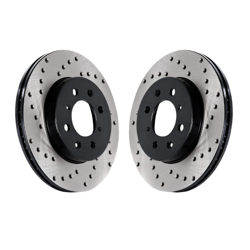 Rear Stoptech Cross Drilled Rotors – Set of 2 Rotors (226x10mm) Mk3 Golf | Jetta VR6