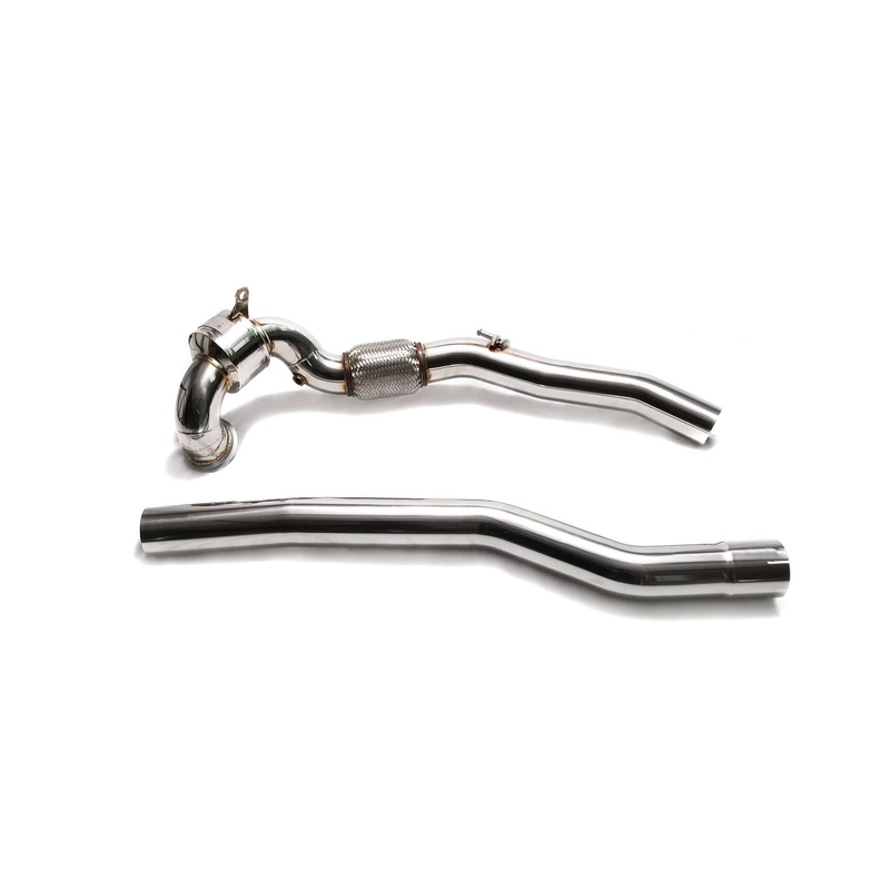 ARMYTRIX Sport Cat-Pipe with 200 CSPI Catalytic Converters | Secondary Downpipe Audi S3 8V | VW Golf R MK7