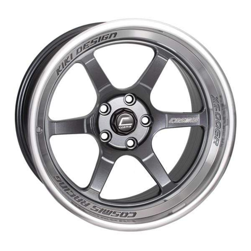Cosmis Racing XT-006R Gun Metal w/ Machined Lip Wheel 18×11 +8mm 5×114.3