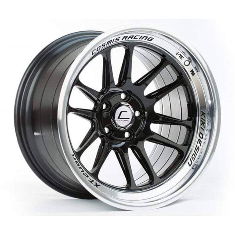 Cosmis Racing XT-206R Black w/ Machined Lip Wheel 17×9 +5mm 5×114.3