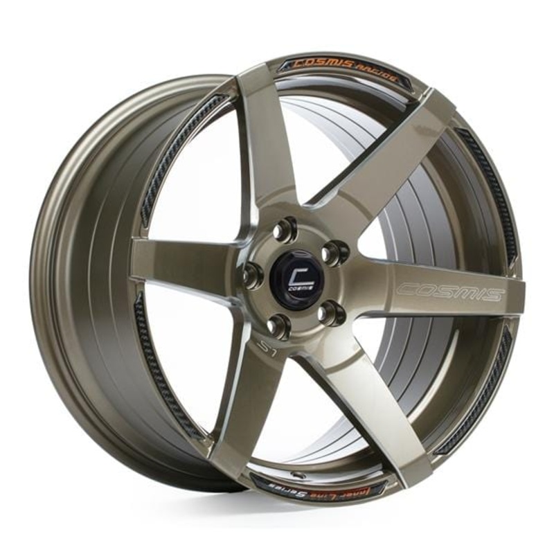 Cosmis Racing S1 Bronze w/ Milled Spokes 18×10.5 +5mm 5×114.3 Wheel