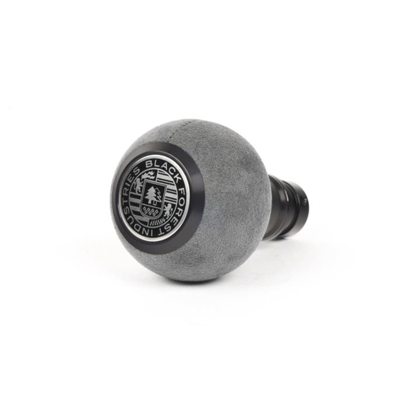 BFI Heavy Weight Shift Knob | Gray Alcantara | Black Anodized (VW/Audi Fitment)