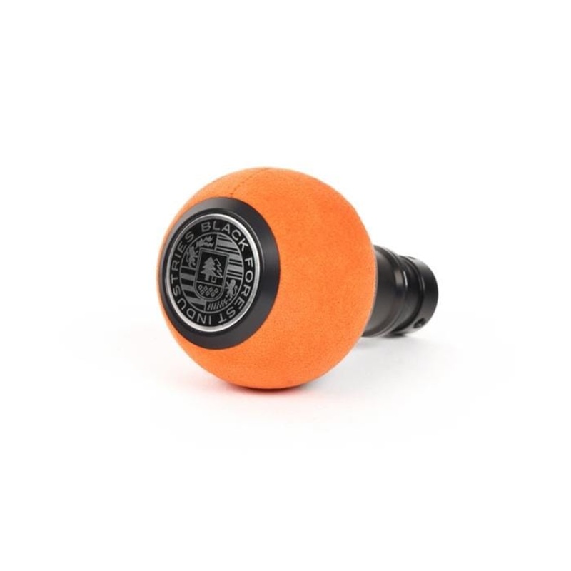 BFI Heavy Weight Shift Knob – Orange Alcantara/Black Anodized (BMW Fitment)