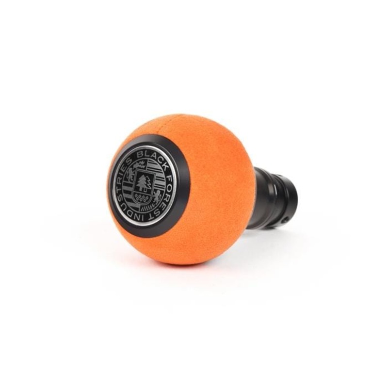 BFI Heavy Weight Shift Knob – Orange Alcantara | Black Anodized (VW/Audi DSG & Automatic)