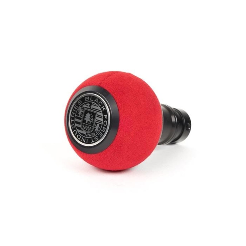 BFI Heavy Weight Shift Knob – Red Alcantara/Black Anodized (BMW Fitment)