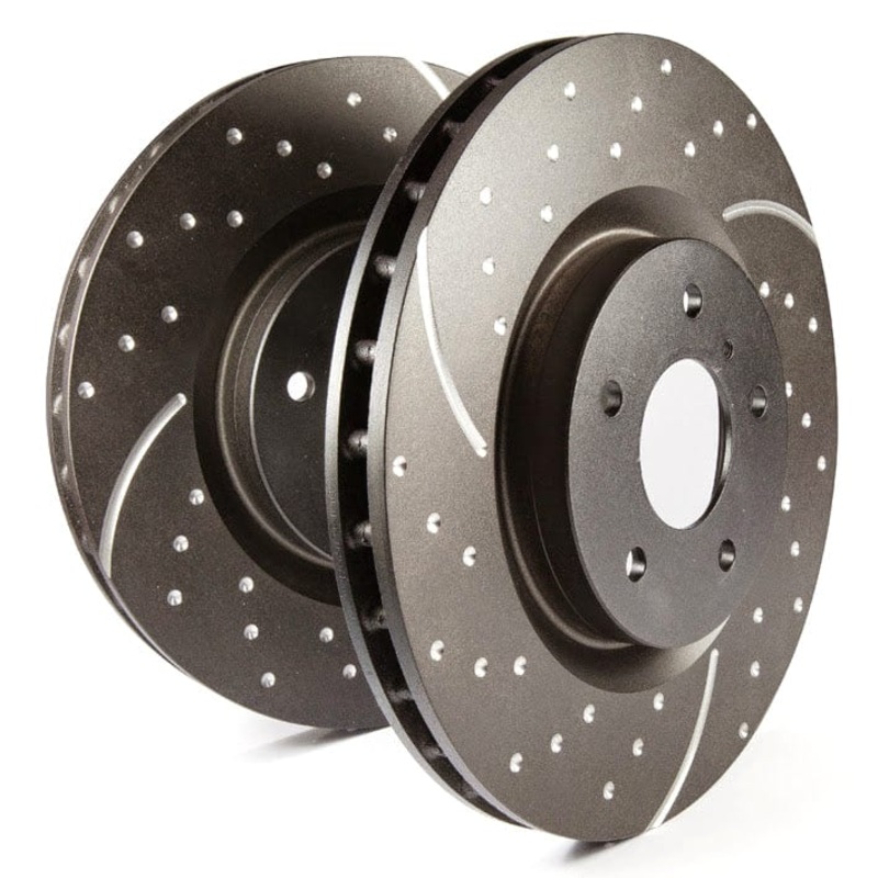 Rear w/JCW Kit | EBC Slotted | Dimpled Rotors – Set of 2 Rotors (280x10mm)