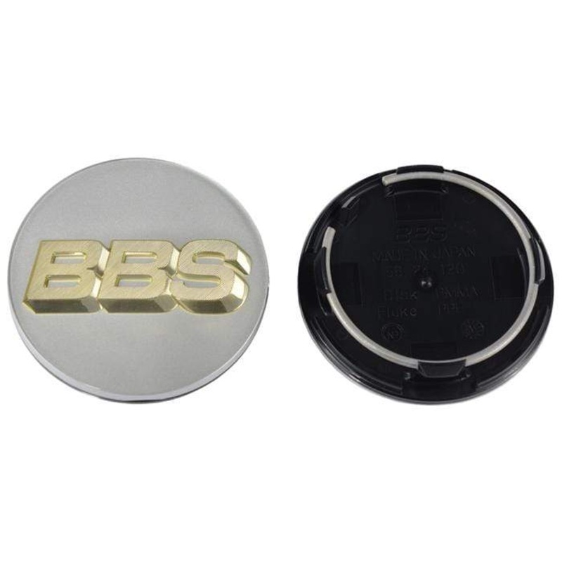 BBS White & Gold Center Cap (Sold Each) – 70.6mm 4-Tab