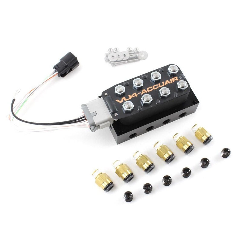 AccuAir VU4 Manifold | 4-Corner Kit with NPT ports