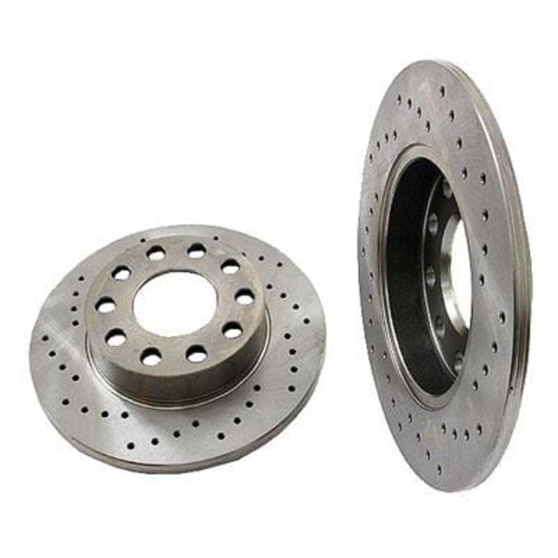 Rear Rotors 245mm (Cross-Drilled) | B6 Audi A4 1.8T 02-05