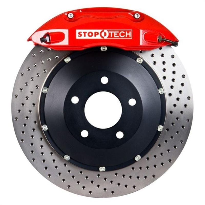 STOPTECH BIG BRAKE KIT – RED – ST-40 – 332X32MM – REAR – CROSS DRILLED