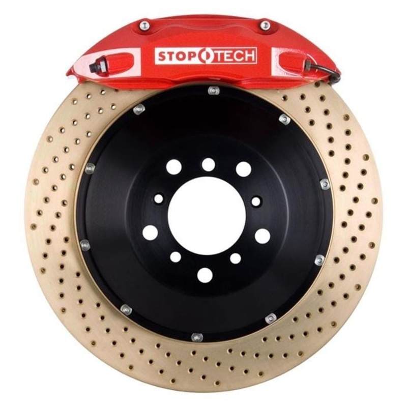 STOPTECH BIG BRAKE KIT – RED – ST-40 – 355X32MM – FRONT – CROSS DRILLED – ZINC PLATED