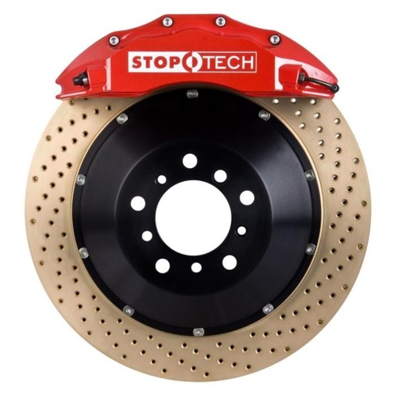 STOPTECH BIG BRAKE KIT – RED – ST-60 – 355X35MM – FRONT – CROSS DRILLED – ZINC PLATED