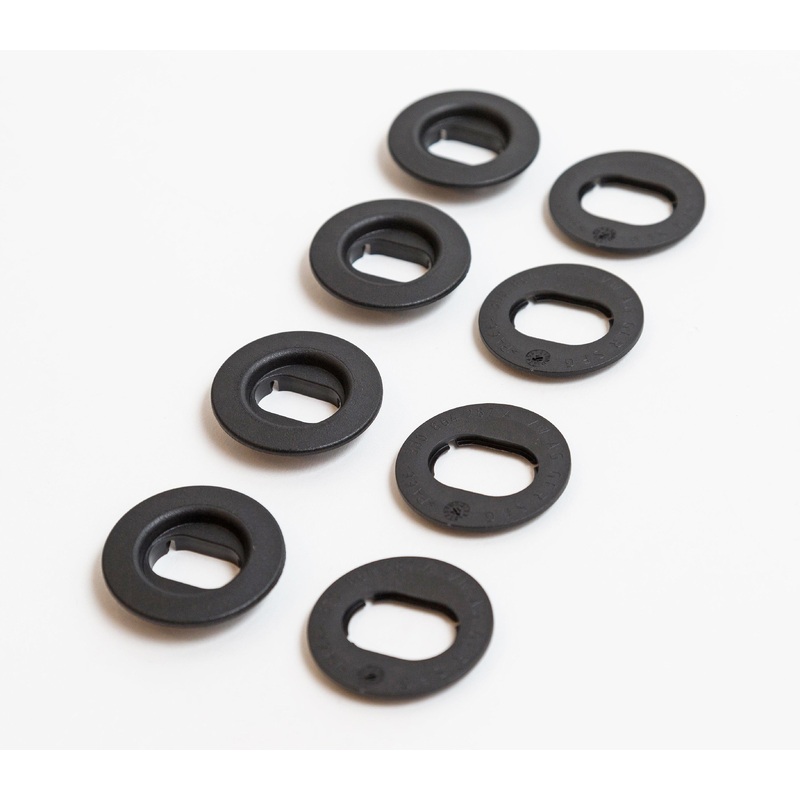 Oval Floor Mat Securing Hardware Set (2 mats) – Black