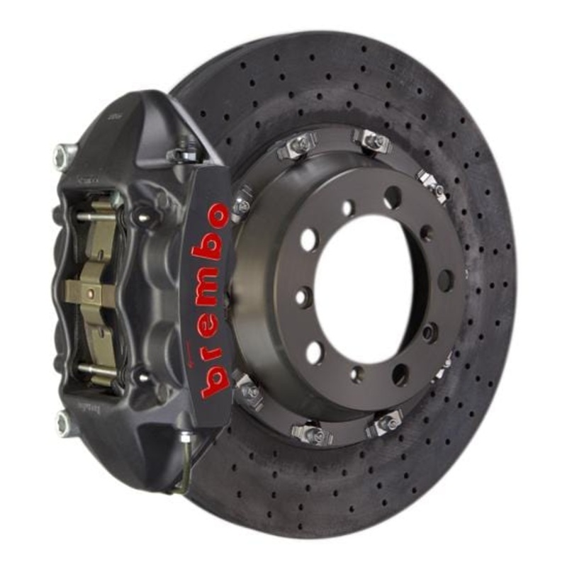Brembo GT-S CCM-R Systems 360×28 CCM-R 4-Piston Hard Anodized Drilled Rear