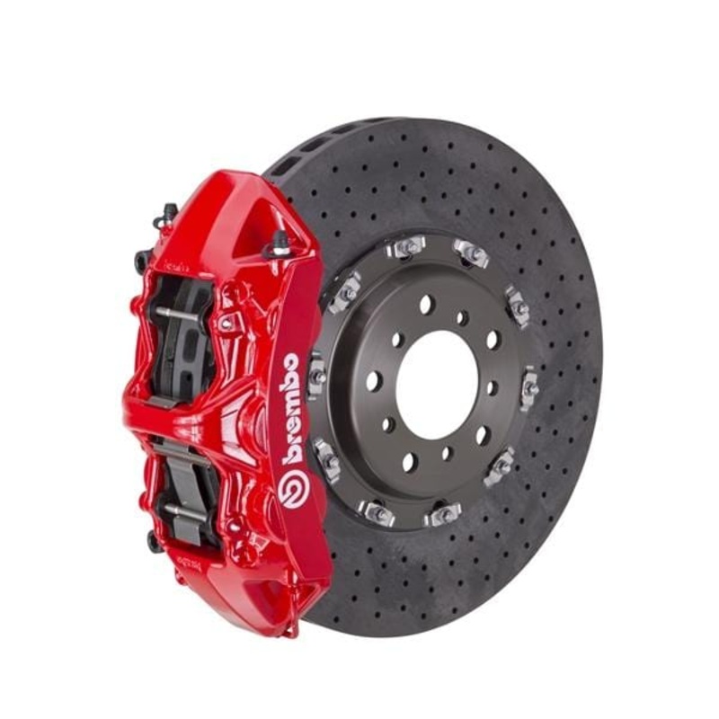 Brembo GT CCM-R Systems 380×34 CCM-R 6-Piston Red Drilled Front