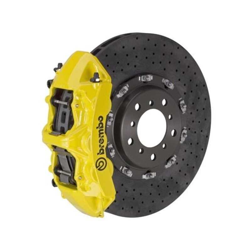 Brembo GT CCM-R Systems 380×34 CCM-R 6-Piston Yellow Drilled Front