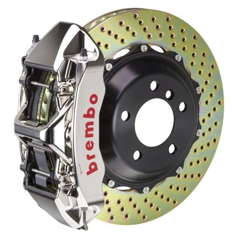 Brembo GT-R Systems 355×32 2-Piece 6-Piston Nickel Plated Drilled Front