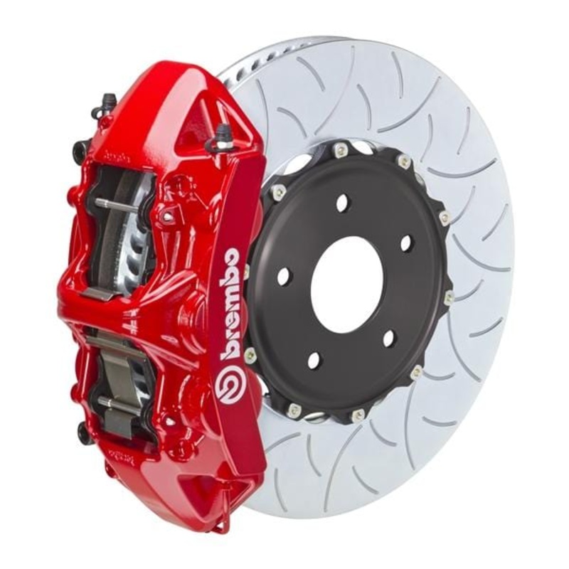 Brembo GT Systems 350×34 2-Piece 6-Piston Red Slotted Type-3 Front