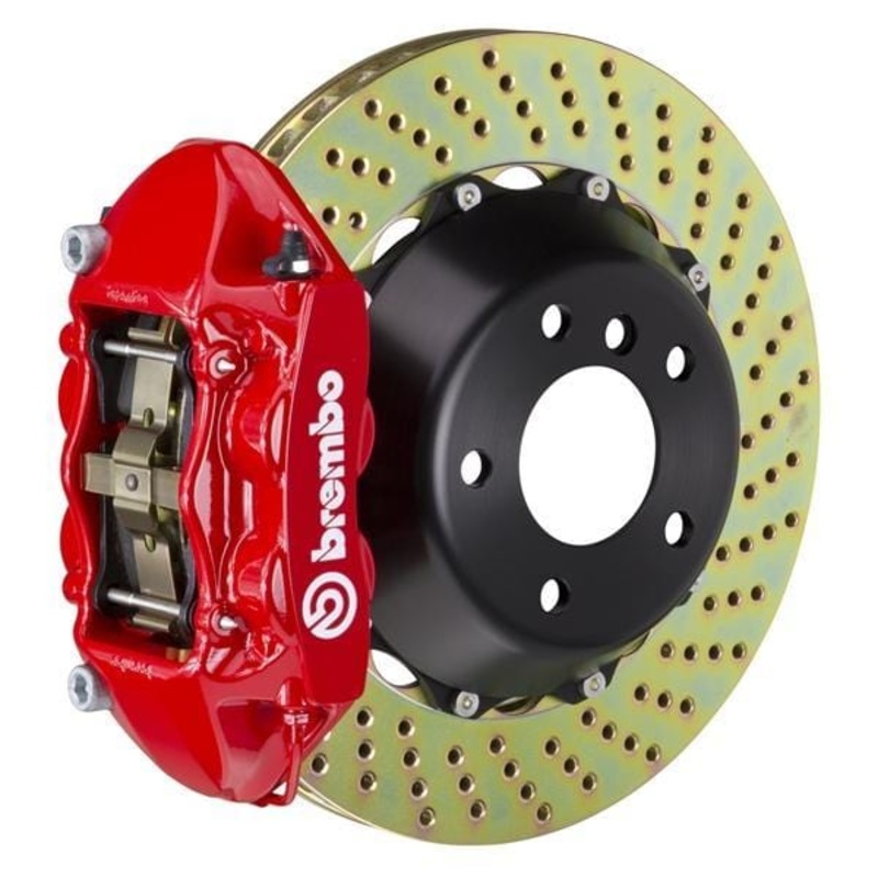 Brembo GT Systems 365×29 2-Piece 4-Piston Red Drilled Front