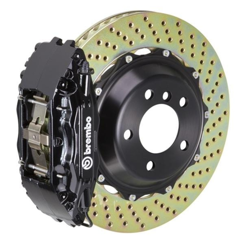 Brembo GT Systems 332×32 2-Piece 4-Piston Black Drilled Front