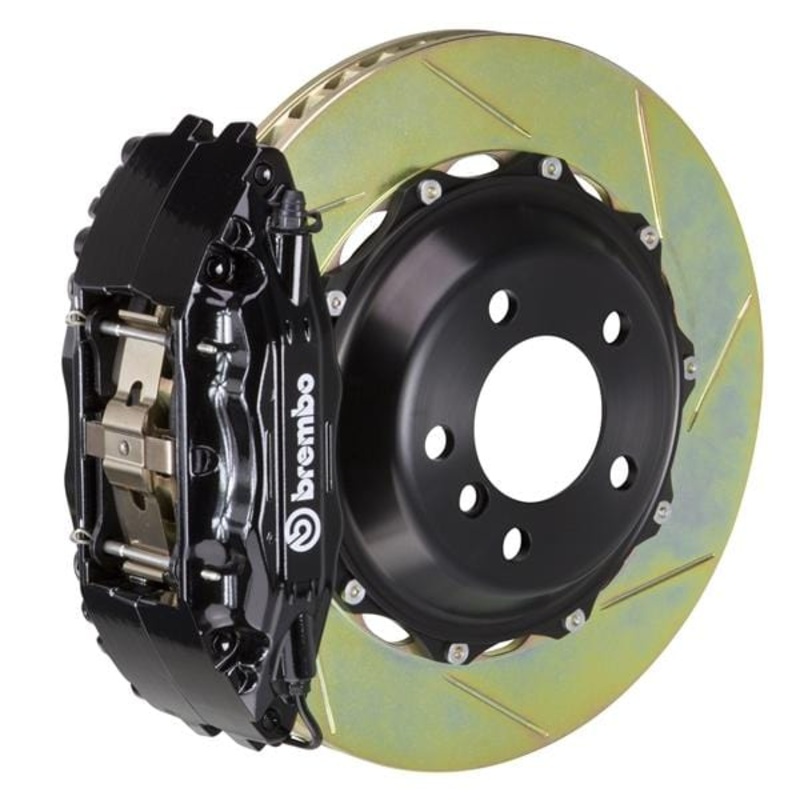 Brembo GT Systems 332×32 2-Piece 4-Piston Black Slotted Front