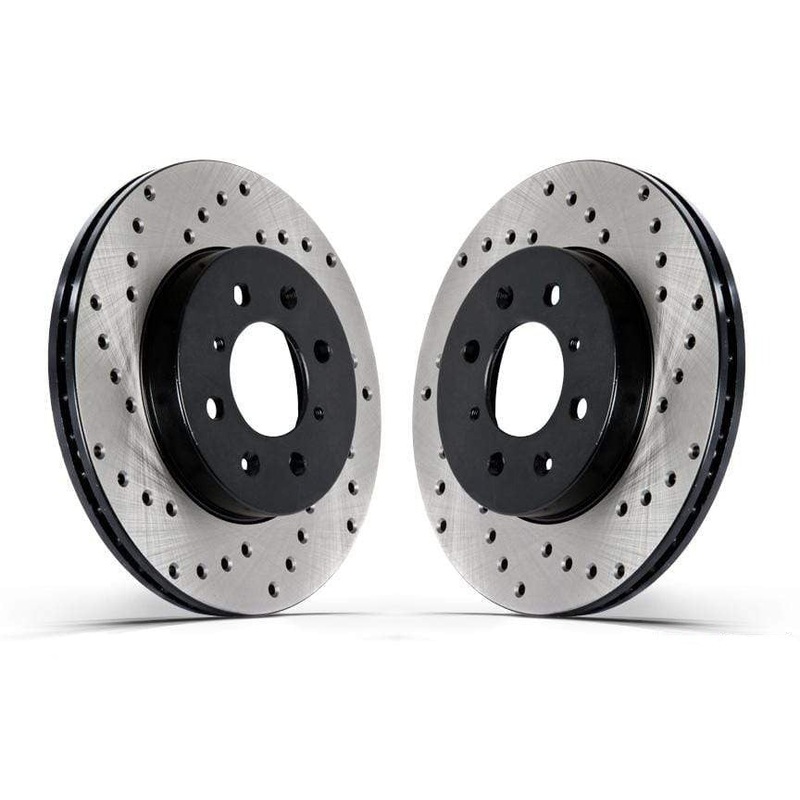 Rear Stoptech Cross Drilled Rotors – Set of 2 Rotors (310x22mm)