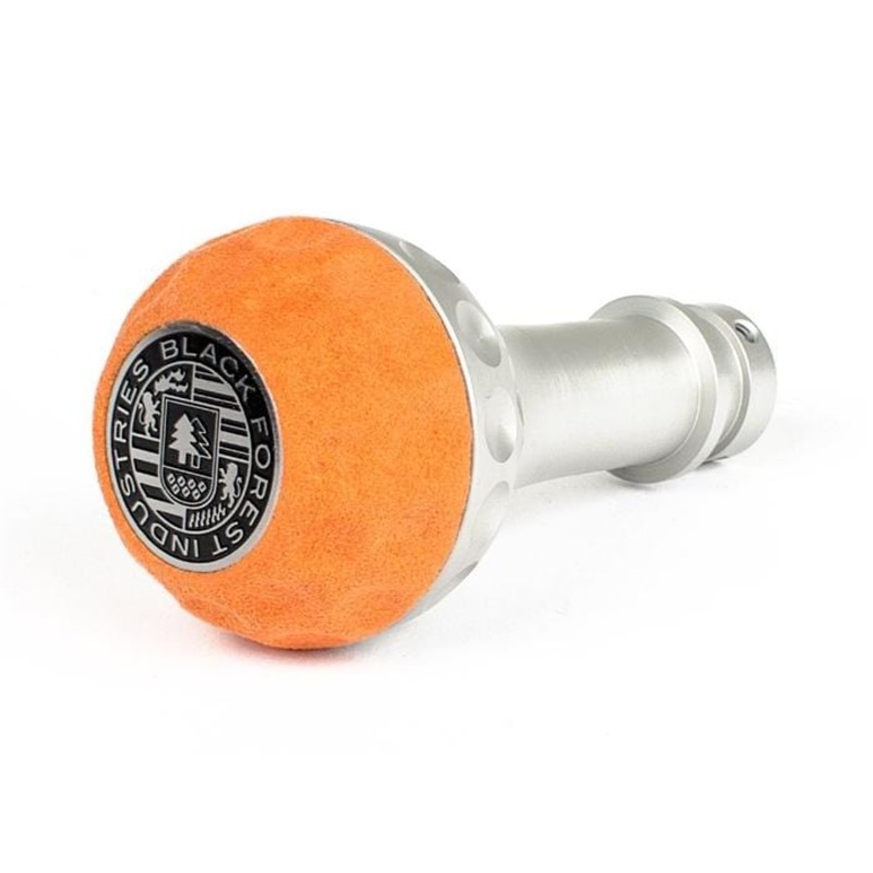 BFI Heavy Weight Shift Knob – Golf Ball – Orange Alcantara (VW/Audi Fitment)