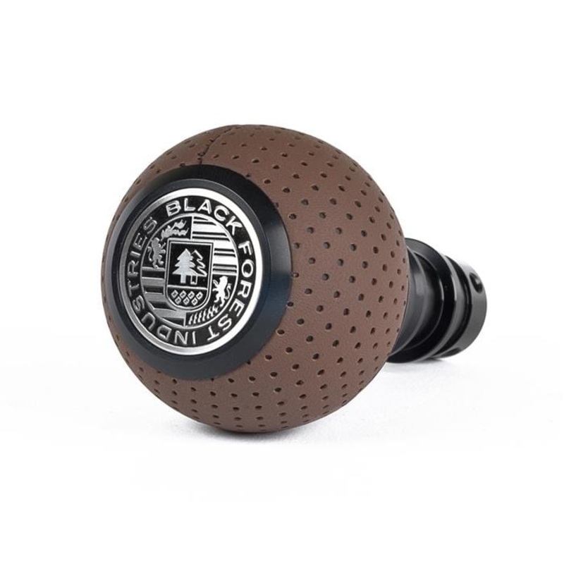BFI Heavy Weight Shift Knob – Nougat Brown Air Leather – (VW/Audi DSG & Automatic)