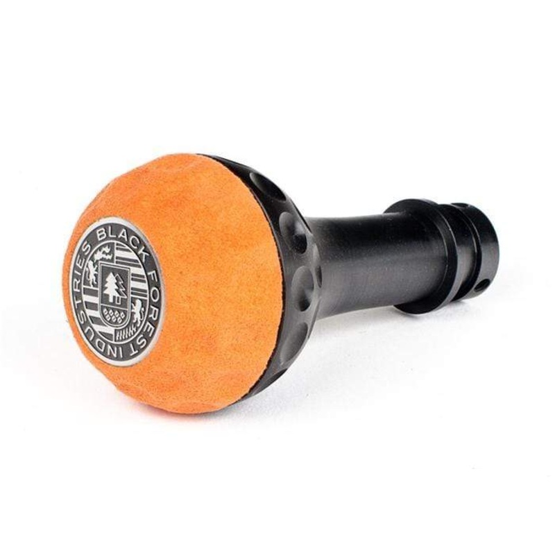 BFI Heavy Weight Shift Knob SCHWARZ – Golf Ball – Orange Alcantara (VW/Audi Fitment)
