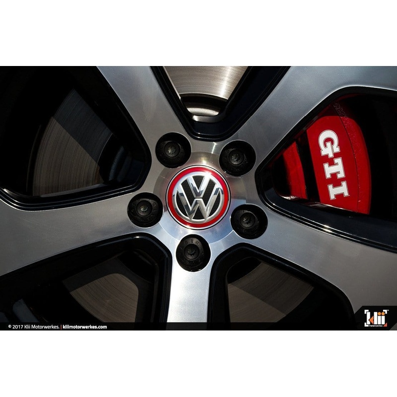 VW Center Cap Ring Set – Tornado Red