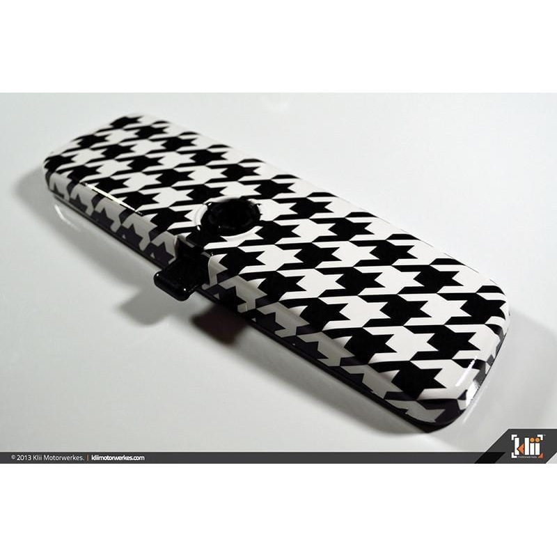 Interior Rear View Mirror Wrap – Houndstooth