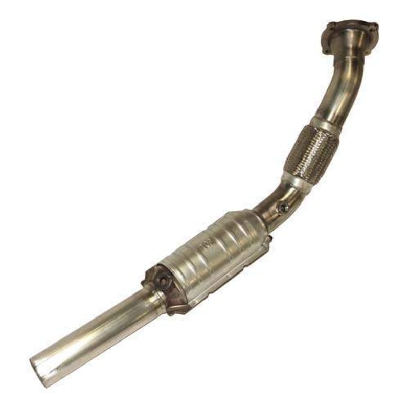 Techtonics 2.5 Stainless Steel 1.8T Downpipe with Hi-Flow Cat