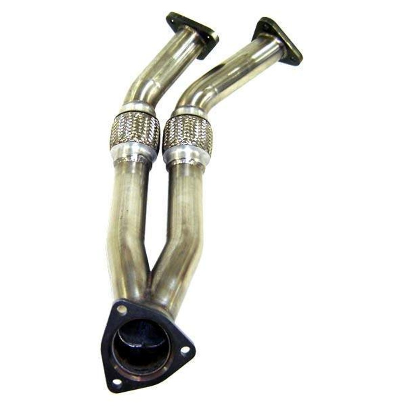 Techtonics Mk3 | Mk2 VR6 Dual 2in Stainless Downpipe